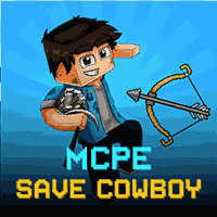 MCPE Save Cowboy Game Logo